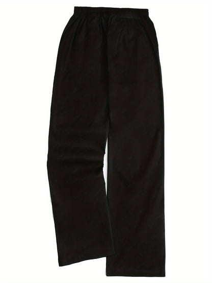 Women's Palazzo Pants Drawstring Waist Wide Leg CLoose Trousers with Pockets Comfort