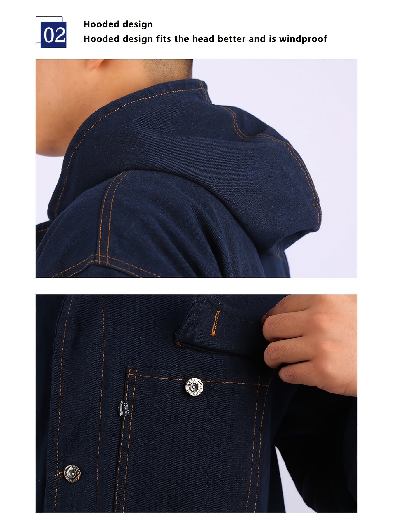 Thick Denim With Multiple Pockets, And Dust-proof Jumpsuit, One-piece Workwear, Suitable For Spring Outdoor Sports And Work, Unisex Style