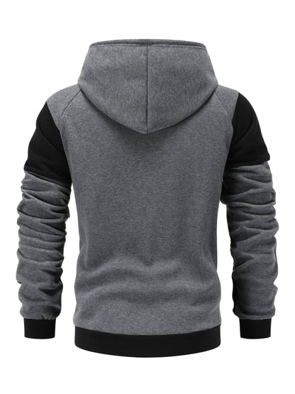 Men's Dark Gray Polyester Jacket - product view 11