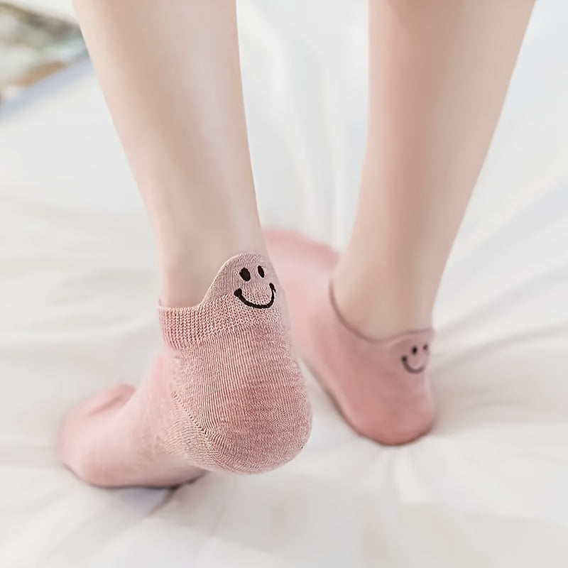 10 Pairs Women's Ankle Socks - Low-Cut Suitable for Uniforms, 10 Color Variety, Hand Washable Comfy Sock Stockings for Casual Attire, Hosiery (No Dryer)