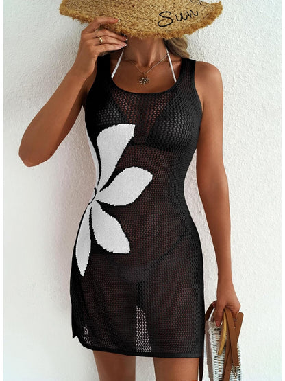2026 New Beach Skirt Sexy Hollow Jacquard Bikini Swimsuit Hoodie Sunscreen Dress for Women