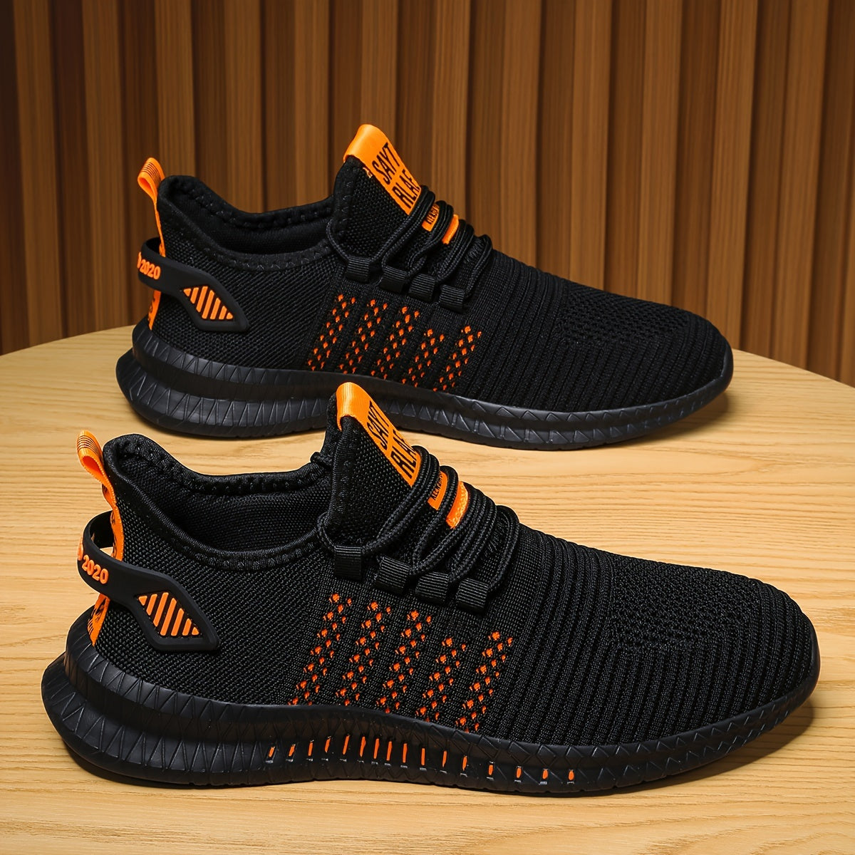 Men's Running Shoes, Breathable Mesh, Comfortable Odor-Resistant Casual Sneakers, for Spring & Fall