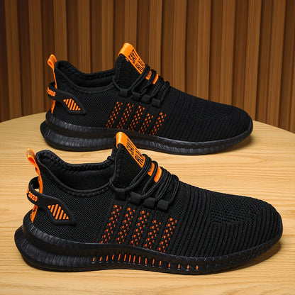 Men's Running Shoes, Breathable Mesh, Comfortable Odor-Resistant Casual Sneakers, for Spring & Fall