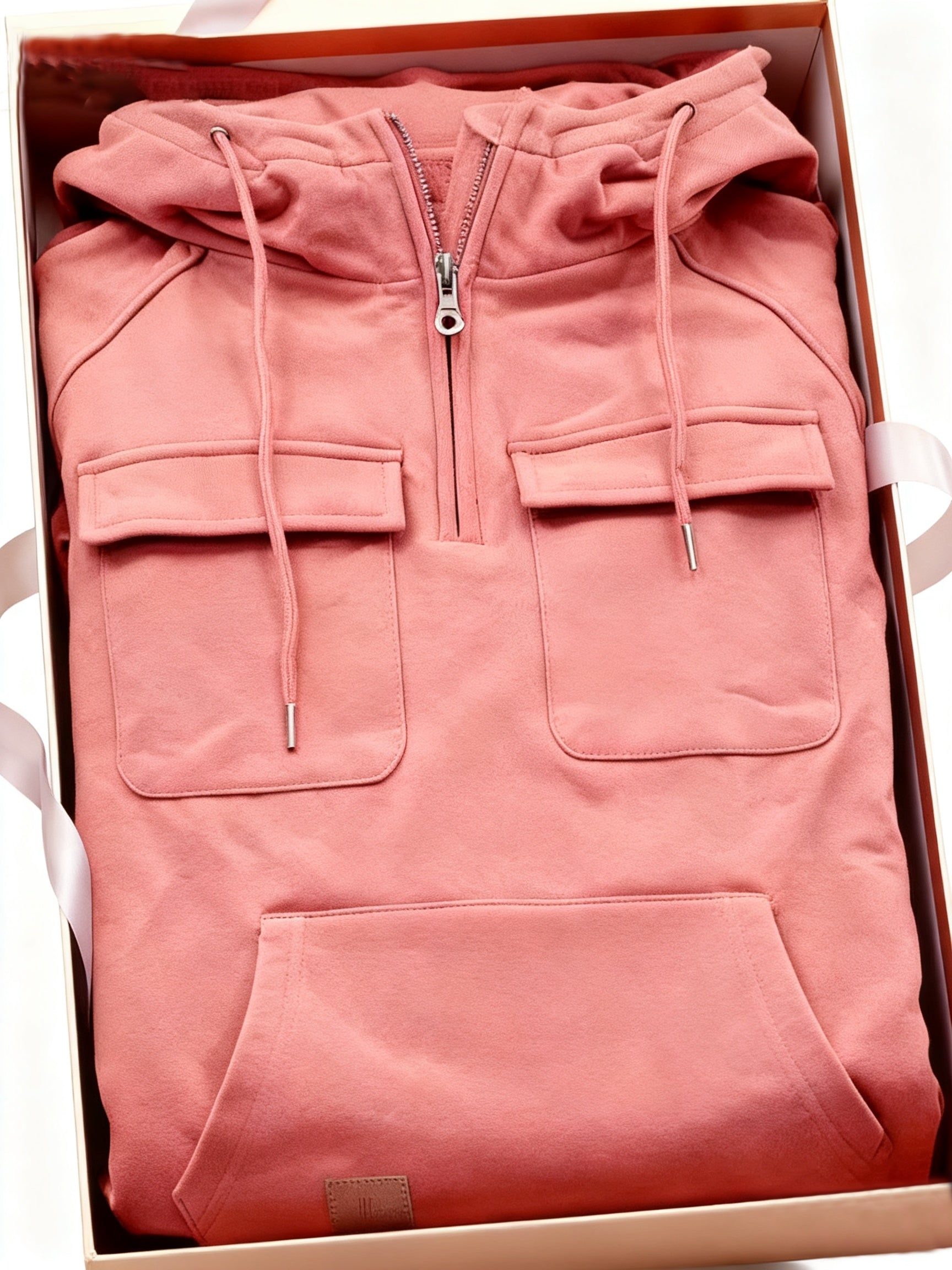 Men's Black Polyester Hoodie - product view 19