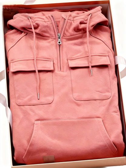 Men's Black Polyester Hoodie - product view 2