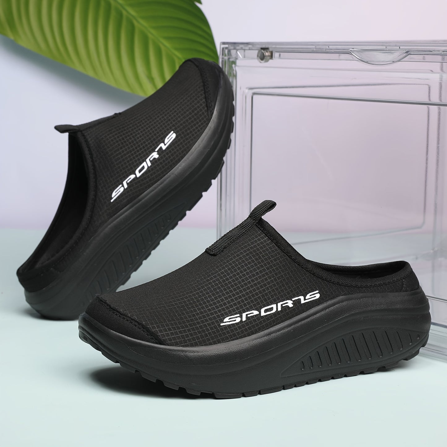 Women'S Casual Sports Platform Shoes Featuring Breathable Fabric Slip-On Design, Equipped with an EVA Sole, Round Toe, And Ankle Strap. These Non-Washable Casual Footwear Are Made in Quanzhou And Suitable for All Seasons