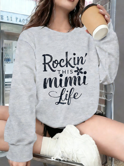 Floral Rock Style Mimi Life Women'S Sweatshirt
