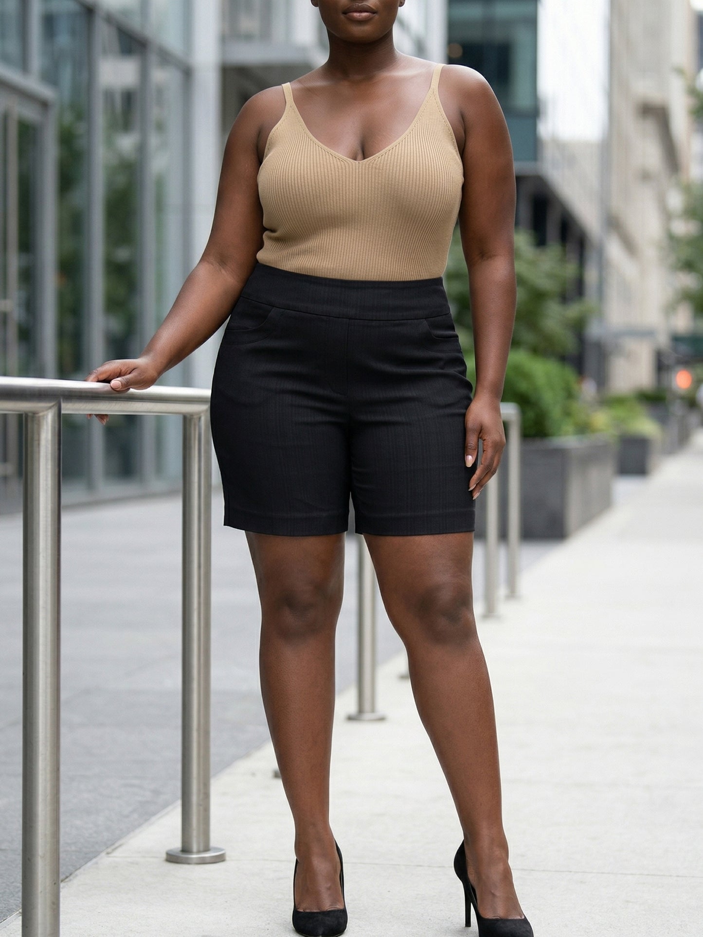 Plus Size - Plus Size - Women'S Plus Size High Waist Shorts
