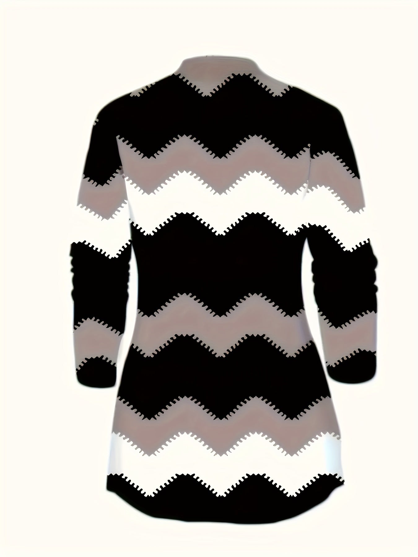 [Printed Cardigan Set] Women's 3pcs Set, Printed Cardigan Jacket Paired with Solid Color Casual Pants Vest Daily Set