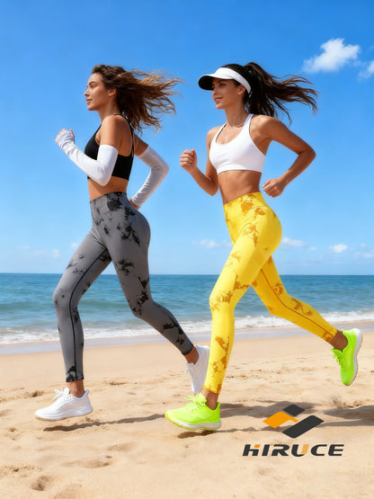 Women'S Tie Dye Yoga Pants High Waisted Scrunch Butt Workout Leggings Soft Stretchy Butt Lifting Tummy Control Yoga Leggings For Gym Running Fitness