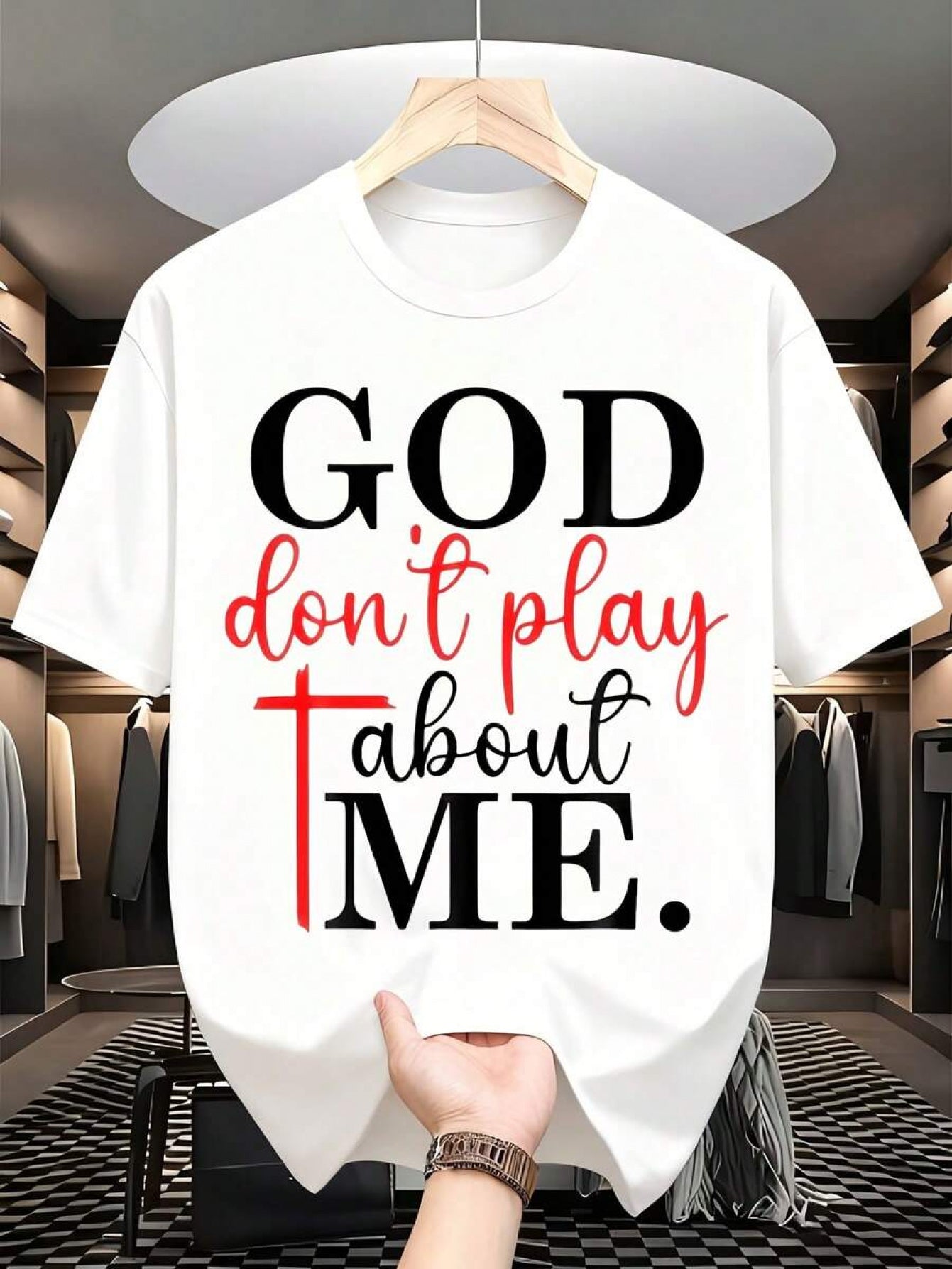 Plus Size, God Is Not Kidding Me About This Christian Faith Statement T-shirt, Unisex, Religiously Inspired Message Top, a Creative Spiritual Gift, Perfect for Any Holiday or Celebration to Give to Friends and Family