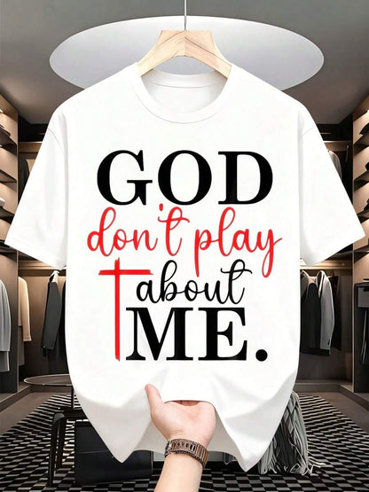 Plus Size, God Is Not Kidding Me About This Christian Faith Statement T-shirt, Unisex, Religiously Inspired Message Top, a Creative Spiritual Gift, Perfect for Any Holiday or Celebration to Give to Friends and Family