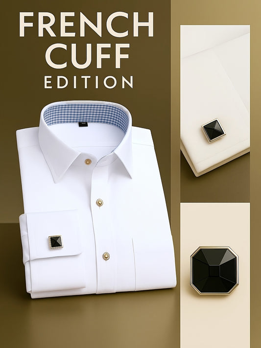 Men'S Striped Dress Shirt Long Sleeve - Premium Formal Shirt for Business, Weddings & Events, Lapel Collar, Single-Breasted, Wrinkle Resistant, Comfort Fit, Classic Office And Party Attire