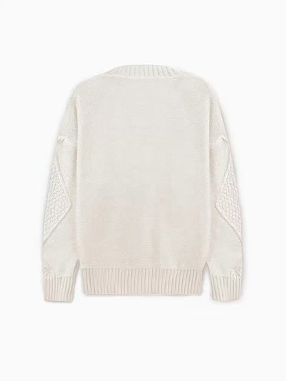 [Cozy Cable Cardigan] Plus Size - Cozy Plus Size Cable Cardigan - Soft Long Sleeve Open Front Layer for Comfortable Everyday Wear