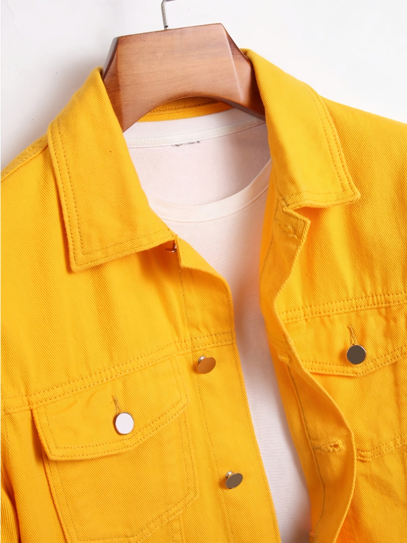 [HME] American High Street Men's Denim Jacket, Three-dimensional Cut And Loose Fit, Fashionable Patchwork And Patchwork Design, Full Of Retro Street Style, Open Front, Single-row Button Closure, Fashionable And Trendy Men's Denim Jacket