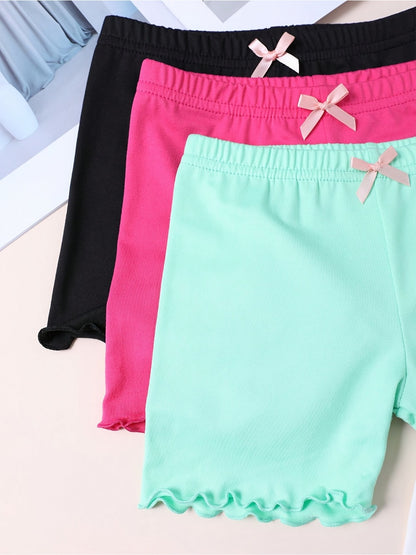 Girls' Solid Color Shorts - Everyday Style