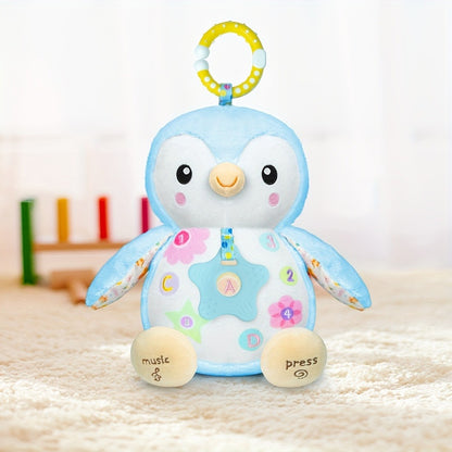 Penguin Baby Plush Toy with Rattle – Crinkle Sensory Soother