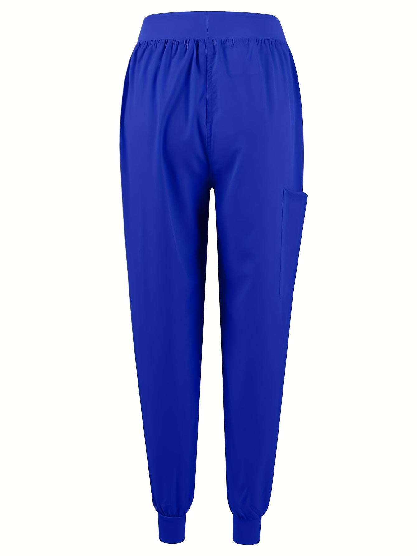 [Breathable Scrubs Set] Scrubs Top And Pants Unisex Breathable Quick Drying Scrubs Uniform Women And Man Scrubs Set V-Neck Top T-Shirt And Tapered Leg Jogger With Drawstring Nursing Uniforms Set Suitable For Pet Hospitals, Dental Clinics, Nursing Work, Et
