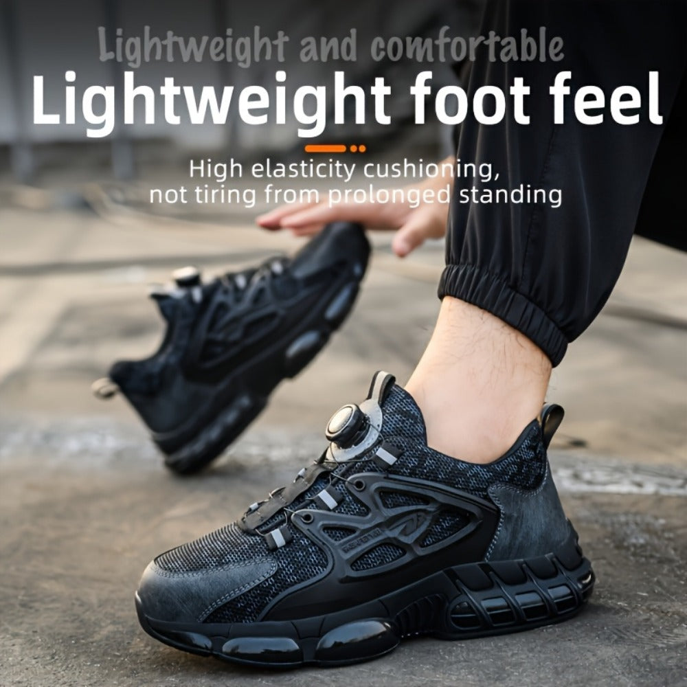 Men's Work & Safety Shoes - Puncture Resistant & Lace-Up Fit
