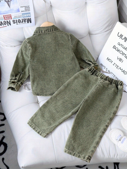 Targeted Development Of A Two-piece Set For The Baby Girl Spring Casual And Simple Style, for Outdoor