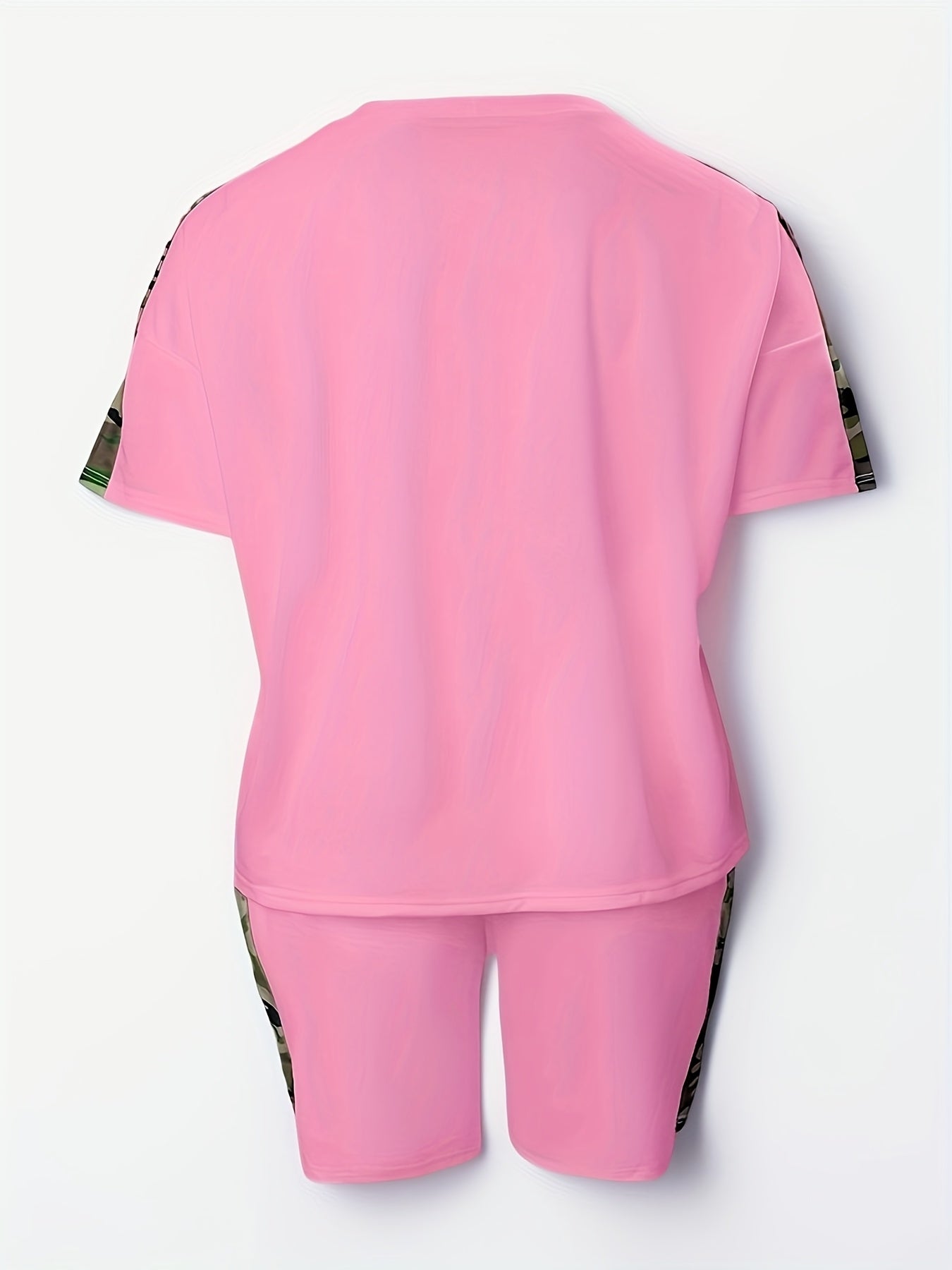 2026 Loose And Versatile Plus Size Clothing Two-piece Set, Soft And Comfortable, Women's Plus Letter Printing, Natural Modeling, Can Be Matched with A Variety Of Sets, Show Your Unique Casual Fashion, Game Day Outfit, Football Fan Gear for All Fans