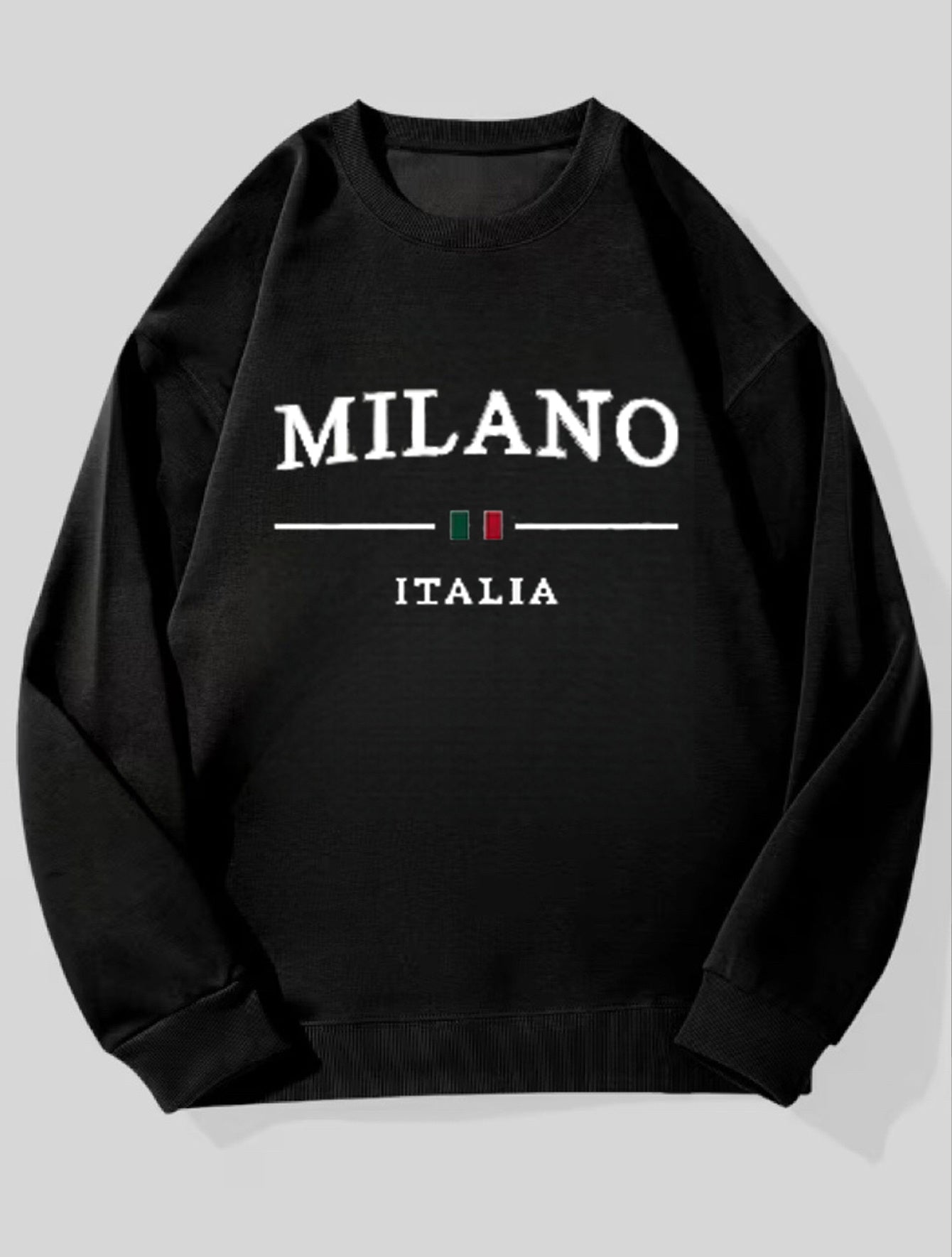 Men'S Hoodless Sweatshirt Loose Fit Round Neck Long Sleeve Casual Pullover for Autumn Winter, Christmas Halloween Valentine'S Thanksgiving Festive Streetwear, Soft Comfortable Versatile Casual Attire, Easy Care Machine Washable