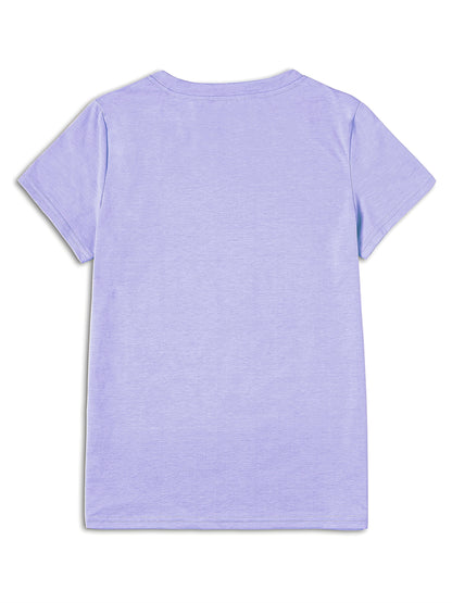 Whimsical "It's Okay, I'm Fine, Everything's Fine" Women's Cat Print T-shirt - Light Blue, Casual Version, Round Neck, Short Sleeve, Polyester, Machine Washable