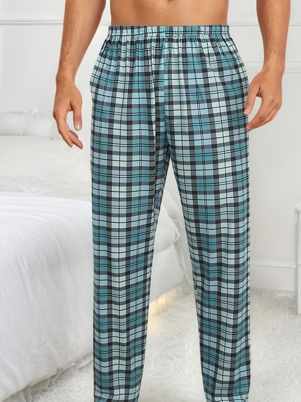 Men's Pajama Pants - Plaid Style 788325