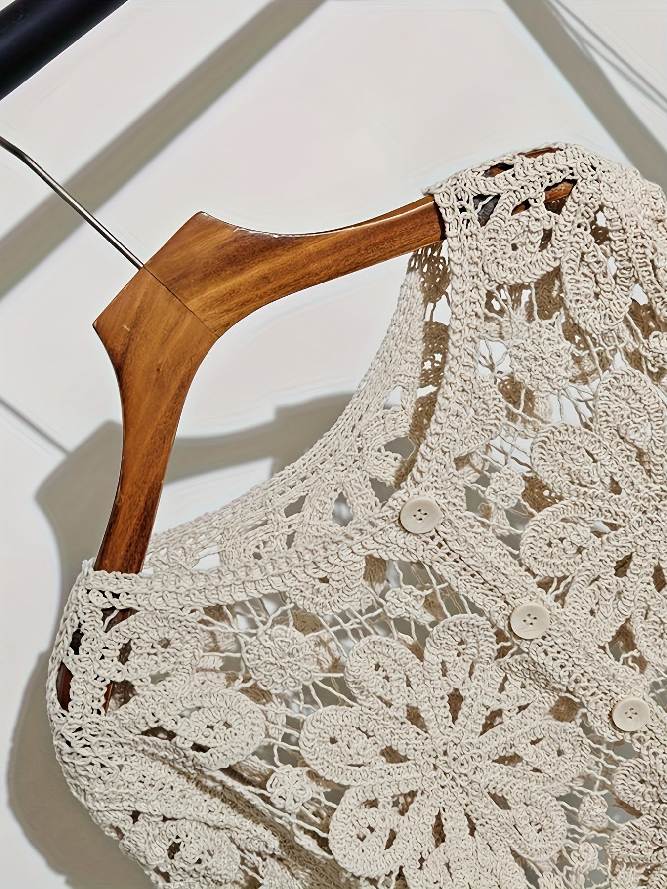 New Cardigan Bohemian Style Jacquard Hollow Crochet Embroidered Women'S Top