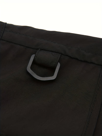 Multi-pocket Cargo Vest, Men's Casual Outwear Zip Up Vest For Spring Summer Outdoor Fishing Hiking Photography