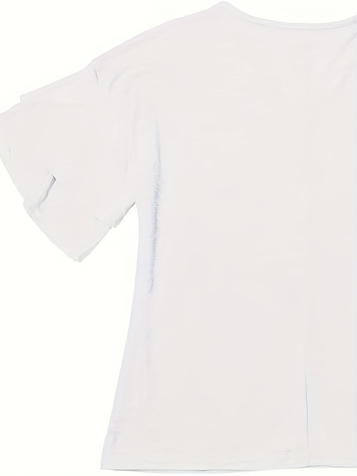 Layered Flared Sleeve V-neck T-shirt, Suitable for Spring And Summer, Soft And Comfortable Daily Casual Solid Color Top for Women's Clothing
