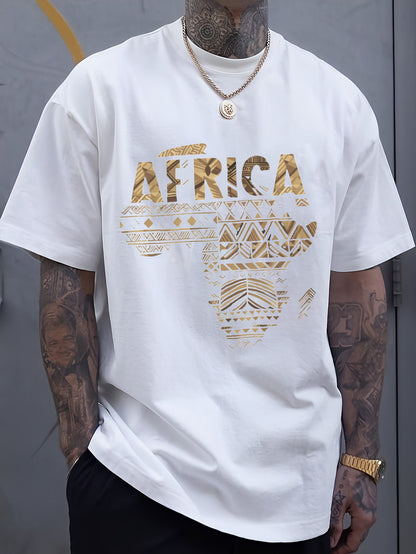 Comfortable and Breathable T-Shirt with African Tribal Print for Casual Wear