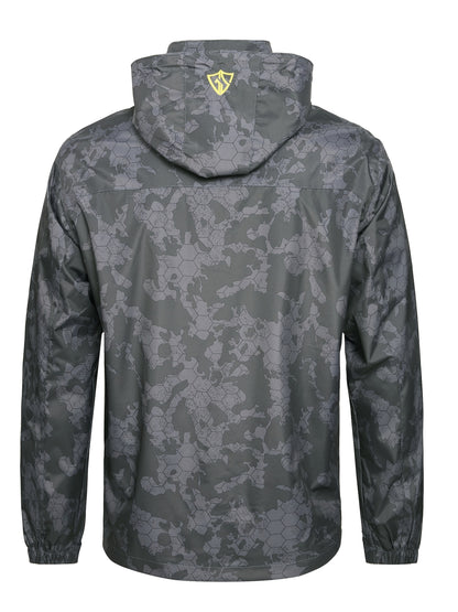 Men'S Rain Jacket Waterproof with Zipped Pockets Windproof Rain Jacket with Hooded