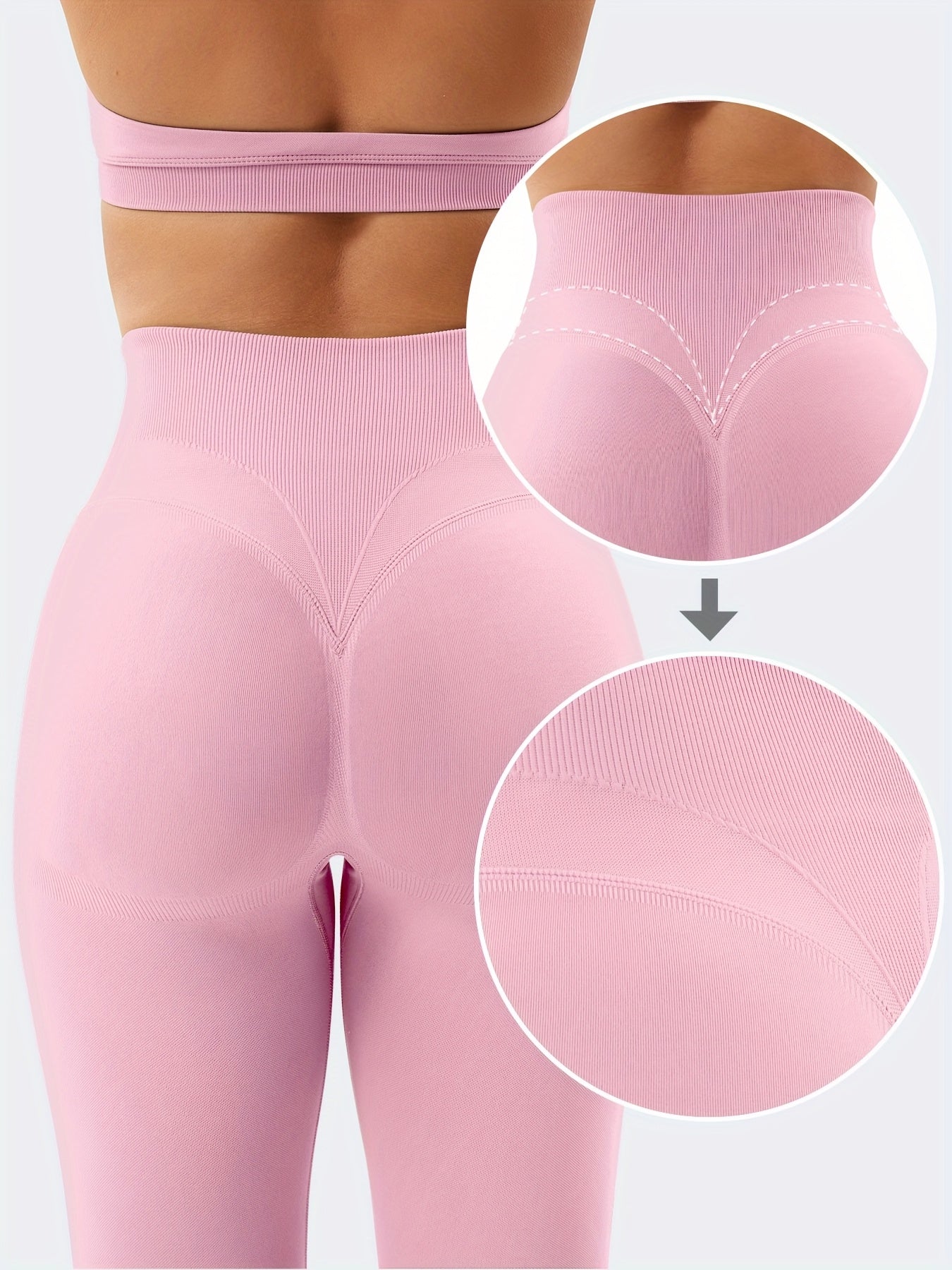 VOYJOY Women Impact Leggings Seamless Scrunch Butt Lifting Workout Leggings High Waisted Gym Yoga Pant