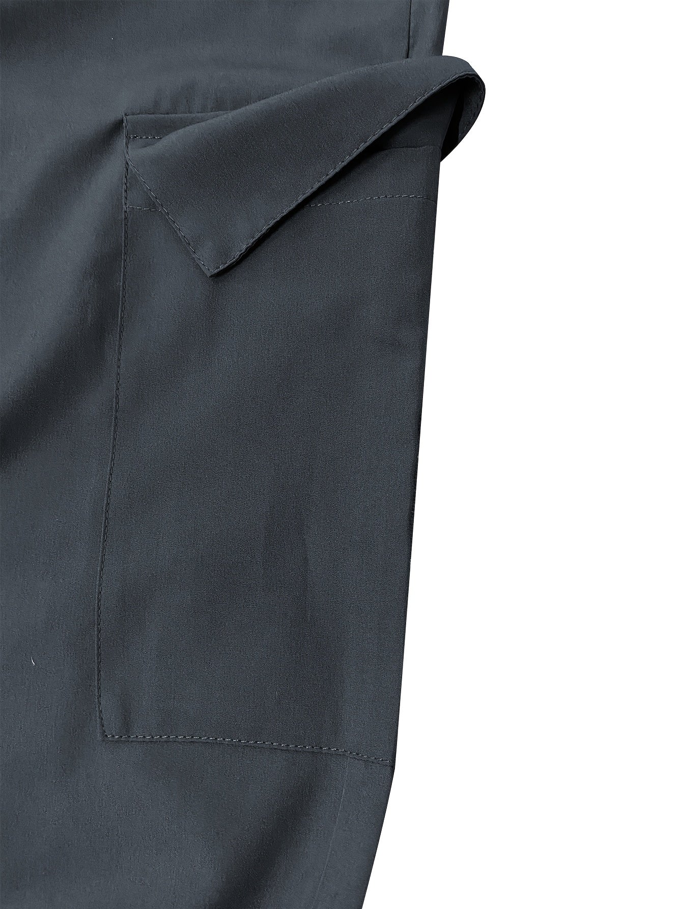 1pc Men'S Lightweight Casual Cargo Pants With Drawstring Waist, Zippered Pockets & Print Logo - Breathable For Outdoor Running, Training, Hiking & Everyday Use - Spring/Summer Collection, Workout Pants, Running Apparel, Functional Pockets