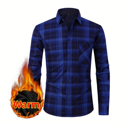 Unisex Lightweight Plaid Single-Breasted Jacket