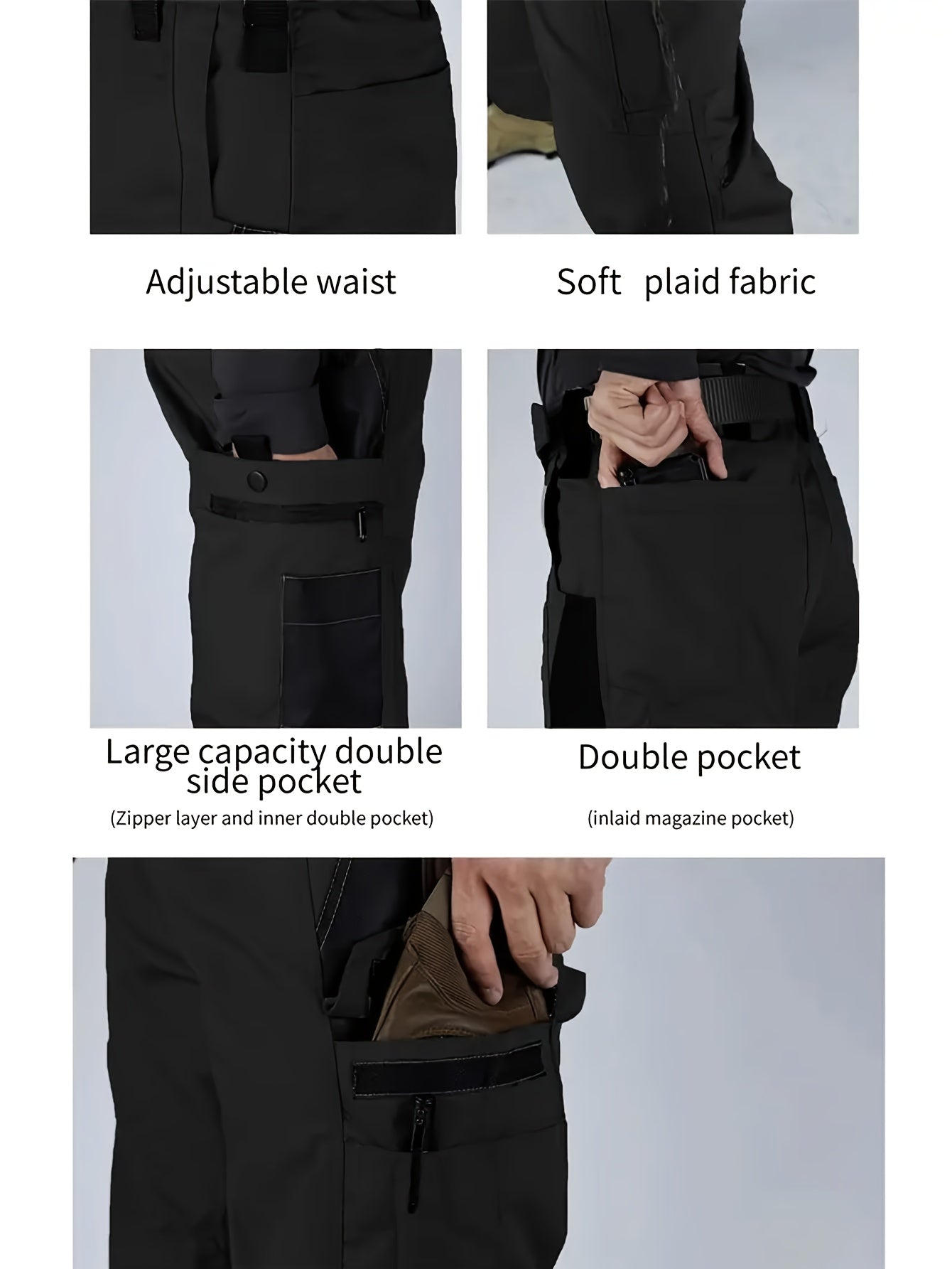 Men'S Tactical Cargo Pants - Quick-Dry Lightweight, Multi-Pocket Design, Regular Fit for Hiking, Camping, Outdoor Adventures (Belt Not Included), Hiking Pants, Adventure Clothing, Rugged Style, Scratch resistant Material, Utility Trousers