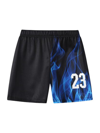 6pcs Boys Quick Dry Sports Summer Suit 8 Years Old Boy Casual Funky Vest Shorts Kids Outfits 10 Years Old Pop Clothing, for Outdoor