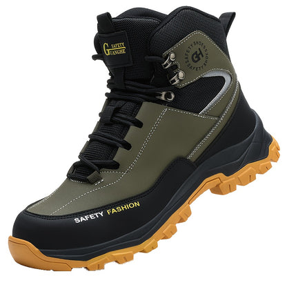 Men's Work Shoes, All-Season Labor Protection Shoes, Work Boots, Comfortable Fabric Insoles, Casual Outdoor Sneakers, Construction Boots