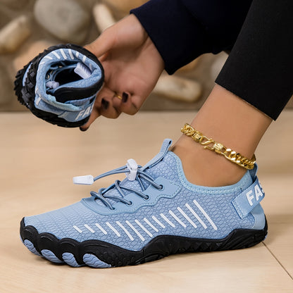 Unisex River Shoes for Outdoor Water Sports, Quick-Dry Non-Slip Wading Shoes for Beach Snorkeling, Swimming, Gym Training, Yoga, Cross Training, Multi-Functional Flat Shoes, Large Size Hiking Flat Five-Toe Shoes, Jungle Off-Road Running Shoes