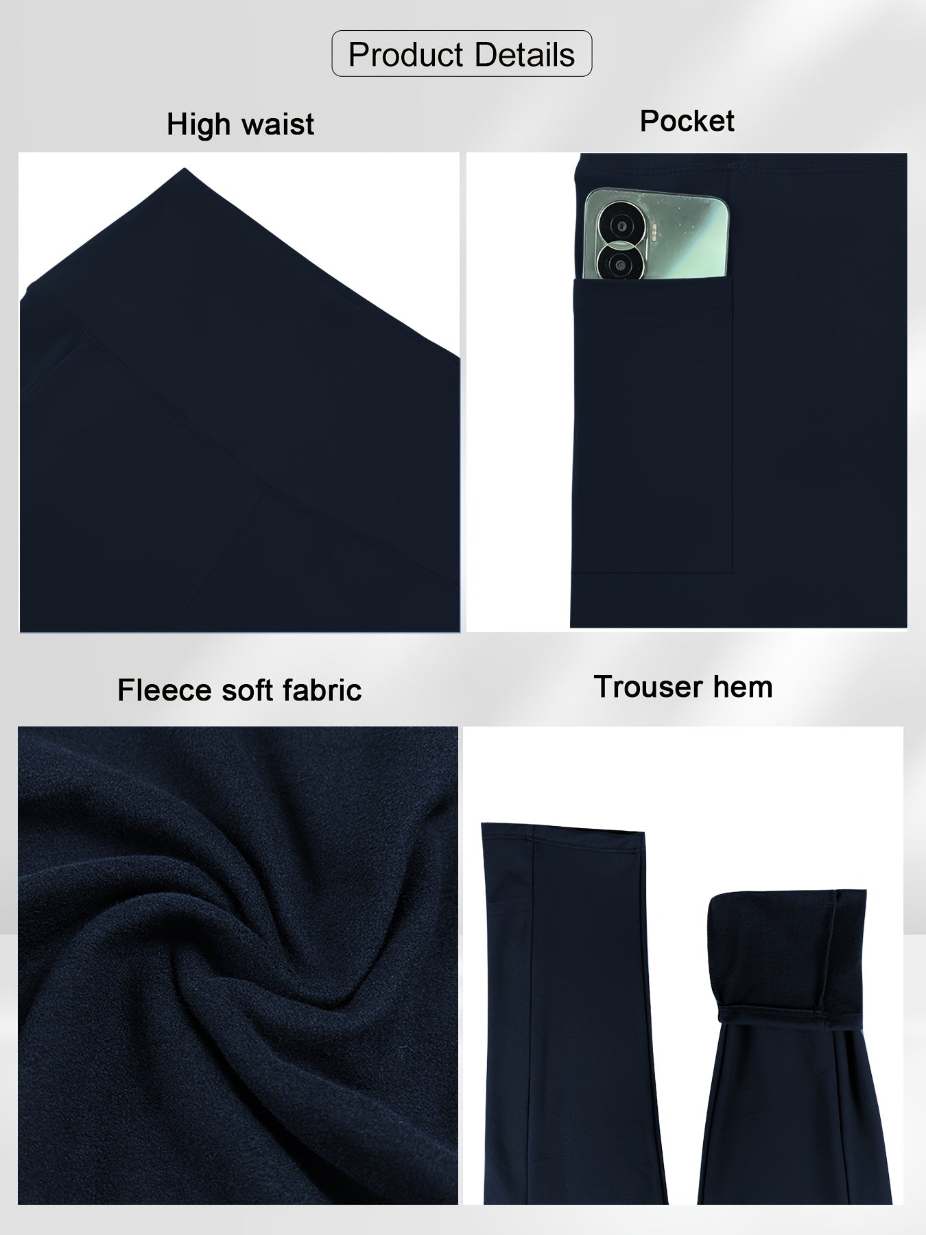 Women's Black Leggings - product view 36