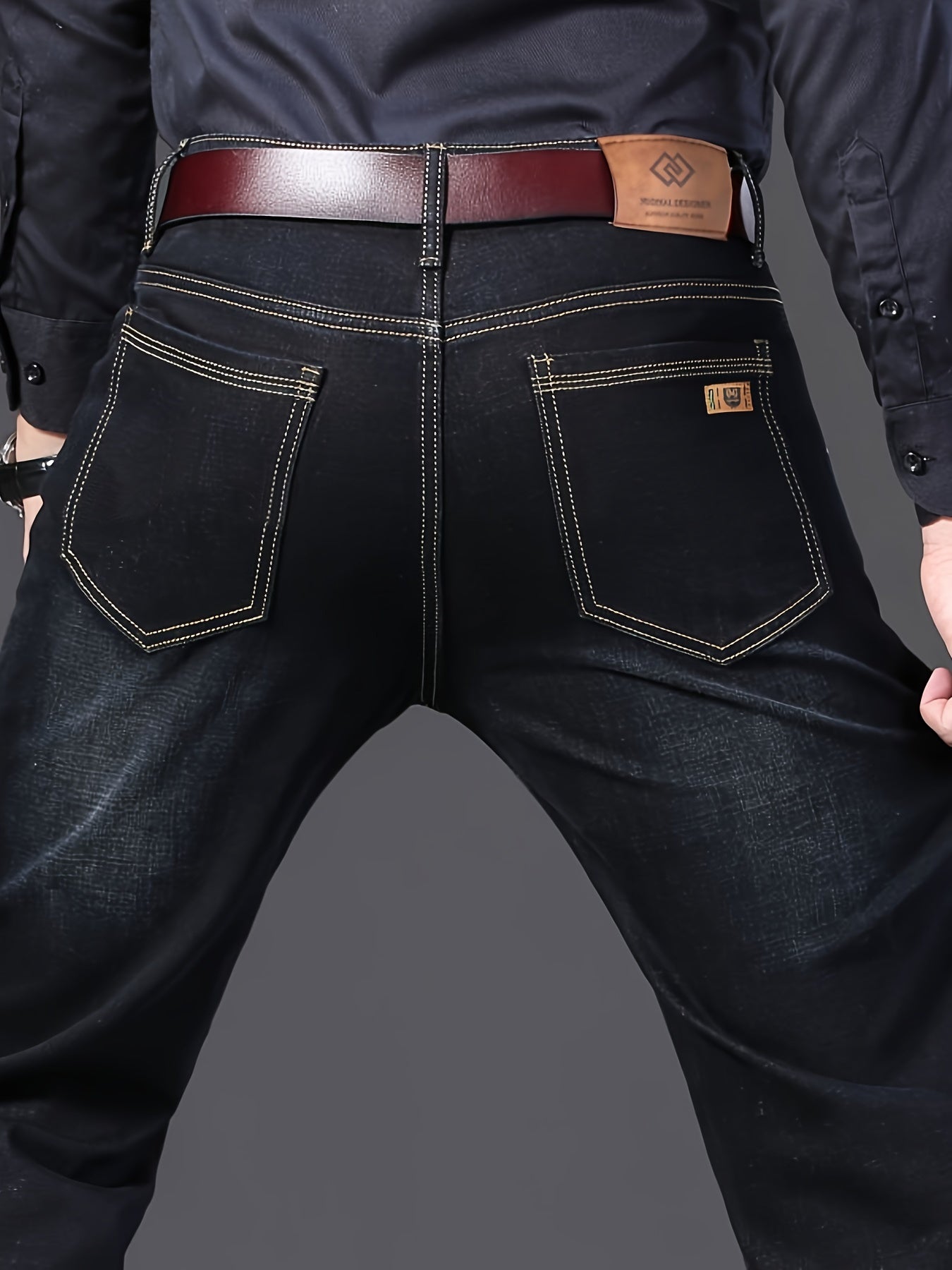 Men'S Straight Leg Jeans with a Classic Design, Perfect for Everyday Use in Any Season