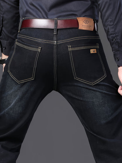 Men'S Straight Leg Jeans with a Classic Design, Perfect for Everyday Use in Any Season