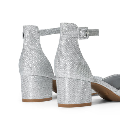 Women's Closed Round Toe Low Block Heels Ankle Strap Chunky Heel Pumps Dress Wedding Office Party Shoes Closed Toe Heels for Women Heels Closed Round Toe Chunky Block Pumps Shoes