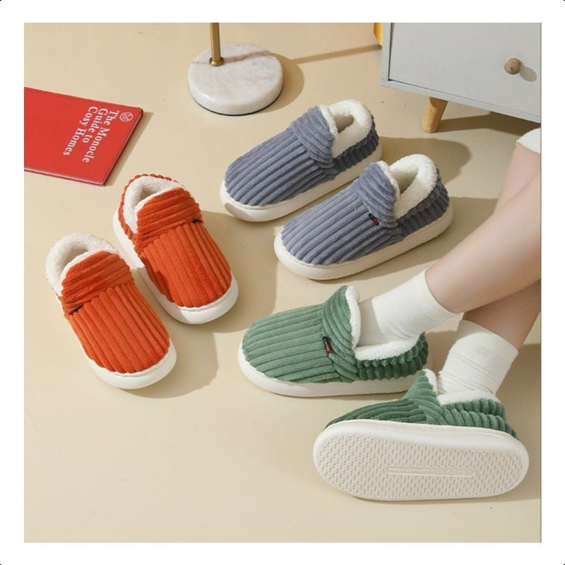 Women's winter non-slip slippers, plush warm and comfortable slippers for indoor and outdoor