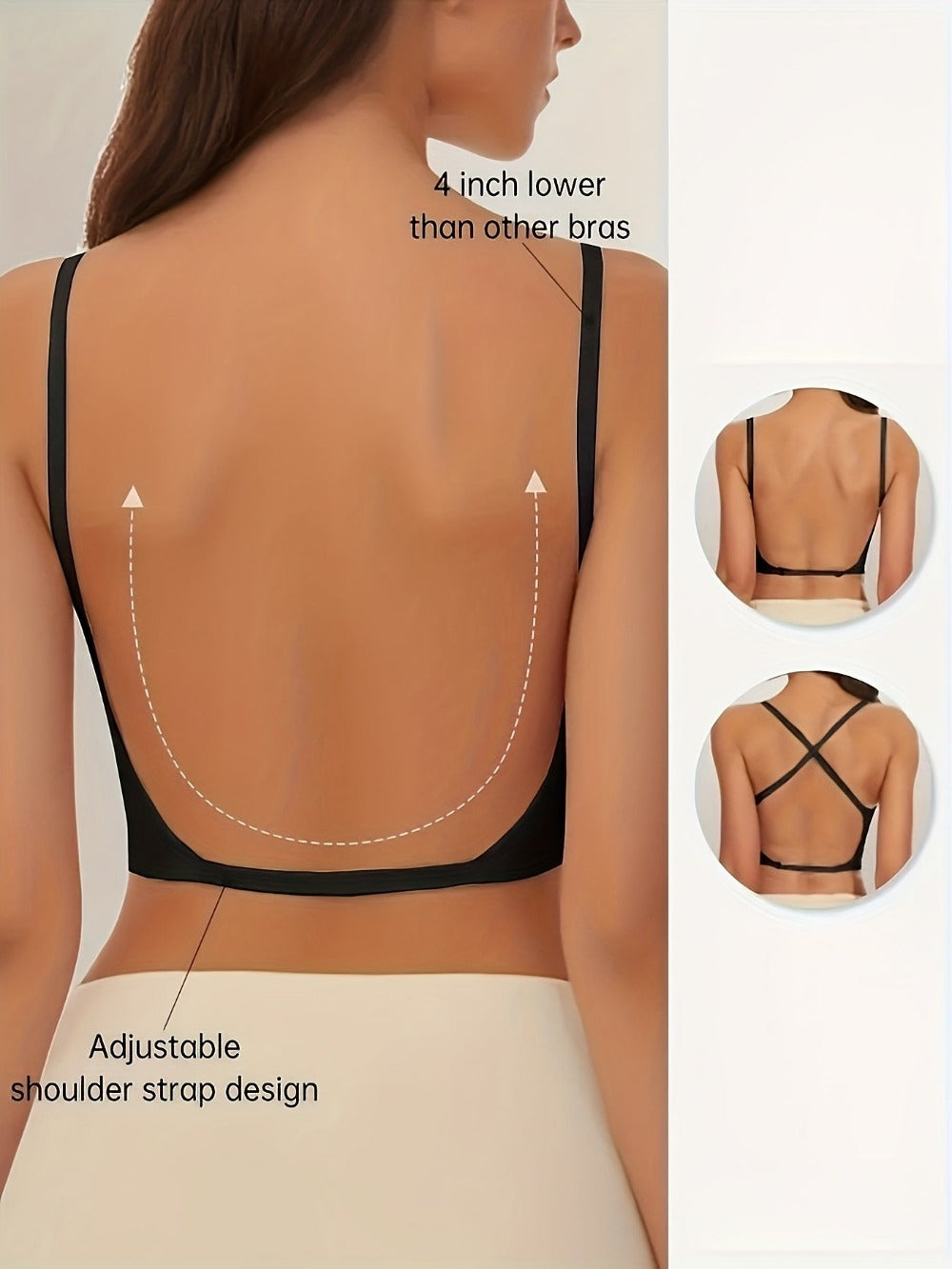 Women's Strapless Wireless Bra - 3-Pack Seamless, Wireless