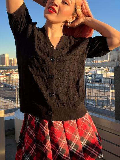 Lightweight Crocheted Short Cardigan for Women Featuring Puff Sleeves; a Breathable, Comfy, And Versatile Top Ideal for Spring And Summer