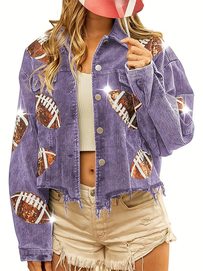 Women's Blue Polyester Printed Oversized Jacket - product view 26