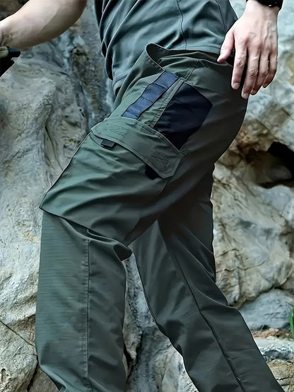 Men'S Tactical Cargo Pants - Quick-Dry Lightweight, Multi-Pocket Design, Regular Fit for Hiking, Camping, Outdoor Adventures (Belt Not Included), Hiking Pants, Adventure Clothing, Rugged Style, Scratchresistant Material, Utility Trousers
