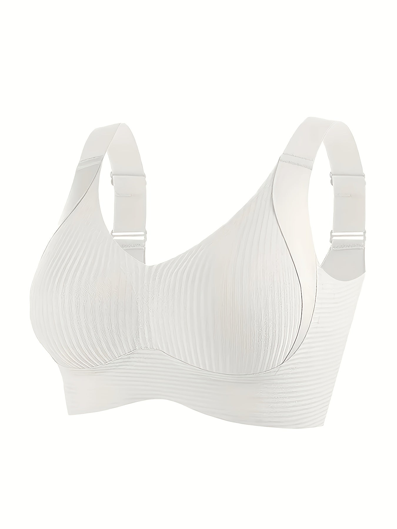 1/2Women's Seamless Wireless Bra - Comfortable, Thin Design, Suitable for Chest Sizes, Full Coverage, Anti Sagging Lifting, Black, Collar Style, Nylon Material, Hand Wash Or Dry Clean, Collar Bra | Smooth Silhouette | Elastic Nylon Fabric